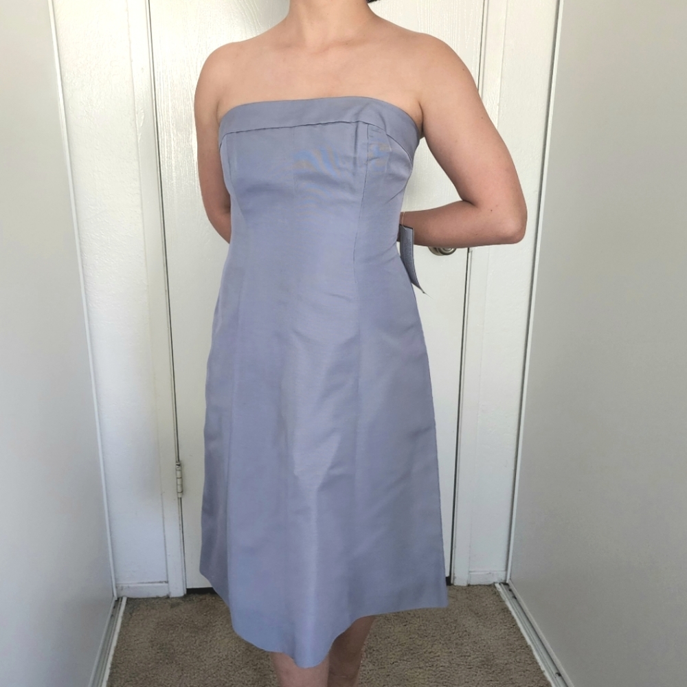 J Crew wedding pale blue trapless midi dress Size 6 New